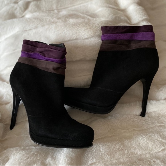 Diane von Furstenberg DVF black high heel boots 8 - Picture 6 of 8